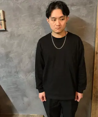 ショート パーマ メンズ Fuuu《フゥ》所属・シノザキ シンゴのヘアスタイル