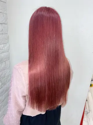 ロング ゆぴ☾‪/推しカラー /ハイトーンのヘアスタイル