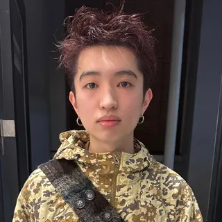 ショート カラー メンズ 渋谷メンズショート 特化🥋　渡邊健流のヘアスタイル