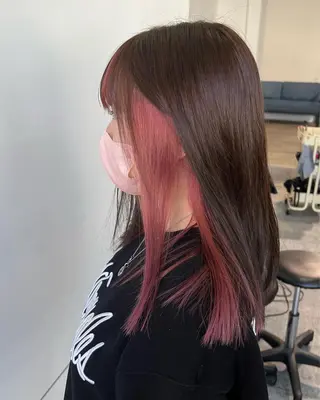 セミロング カラー 🌈re-room EIKI🇰🇷のヘアスタイル