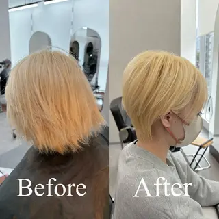 ショート qumu 横浜所属・🌿ショート/ボブ/ 透明感カラー🌿神永のヘアスタイル