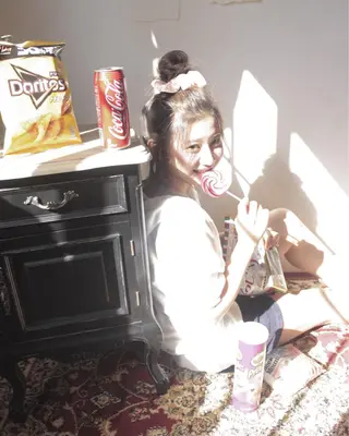 セミロング ヘアアレンジ COCOROHOOKI所属・松田 由貴のヘアスタイル