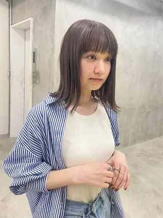 ミディアム カラー パーマ ヘアアレンジ メンズ ハイトーン/レイヤー 🌸さくらのヘアスタイル