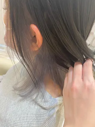 ミディアム カラー ヘアアレンジ Design Color🐰アユミのヘアスタイル
