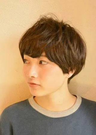 ショート カラー パーマ 小顔ショート✁ ⁂Yukari⁂のヘアスタイル