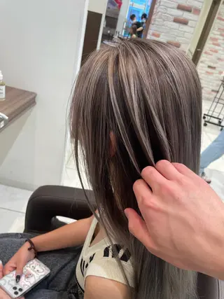 ミディアム カラー 菊池 遼/透明感 /韓国レイヤー/艶感のヘアスタイル