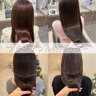 カラー ともか/美髪透明感 カラー/顔周りカットのヘアスタイル