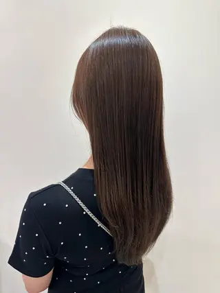 ロング カラー タイトボブ個性派カラ ーAKANEのヘアスタイル