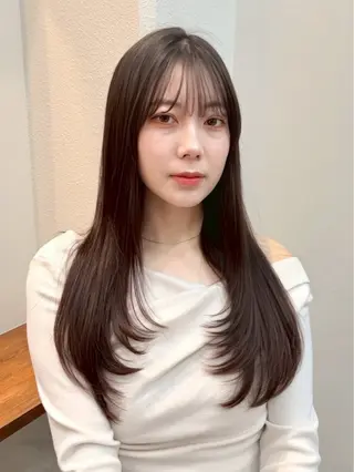 ロング 小林 美月  透明感カラーのヘアスタイル