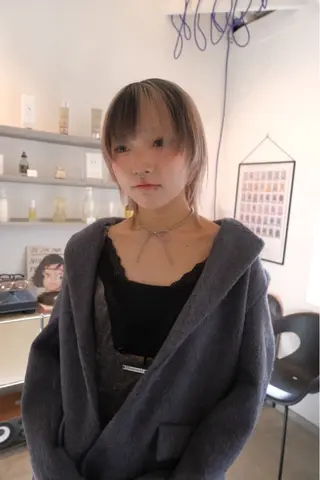 ミディアム HITOMI 福岡パーマのヘアスタイル