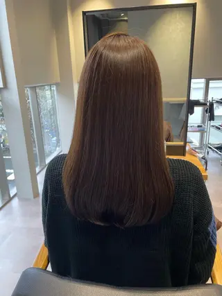 ロング 韓国風/オシャレ /縮毛矯正/滝口琴未のヘアスタイル