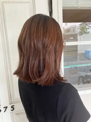 ミディアム 馬場 麻奈美のヘアスタイル