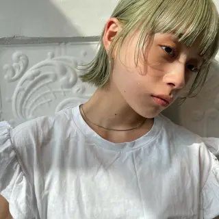 ショート カラー ヘアアレンジ ネイル マツエク・マツパ 【柔らか透明感✨/ 似合せ前髪】大石葉月のヘアスタイル
