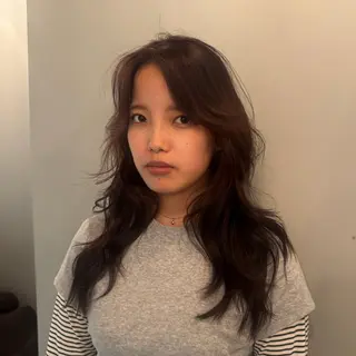 セミロング 💖ケアカラー💖 assistant愛のヘアスタイル