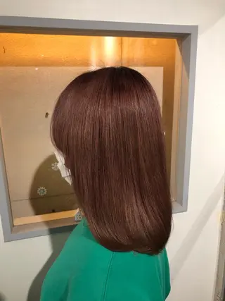 ミディアム she2新宿所属・✨️極艶髪質改善✖️ クロスパーマ✨のヘアスタイル