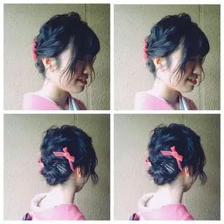 ショート ミディアム ヘアアレンジ サダハルカ ｜chouetteのヘアスタイル