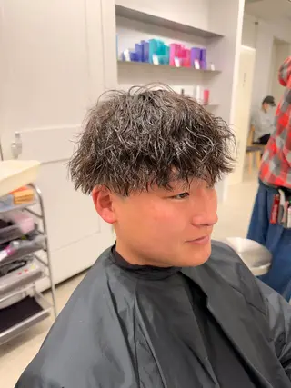 パーマ メンズ メンズ/シャドウ/ 波巻き/kyogoのヘアスタイル