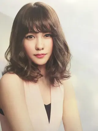 ミディアム ricca♪ 反町のヘアスタイル