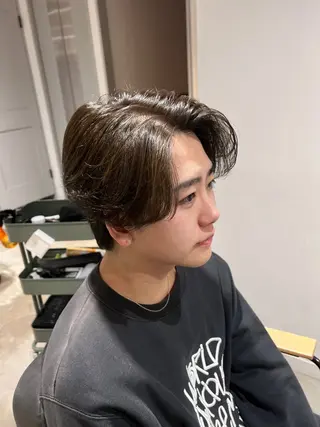 ミディアム パーマ メンズ メンズカットパーマ ✂️ JOYAのヘアスタイル