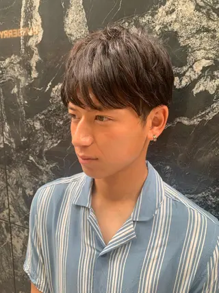 メンズ 韓国ヘア♡ 顔まわりカットayaのヘアスタイル