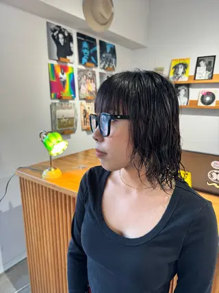 パーマ KOU×北谷× BY MY SIDEのヘアスタイル