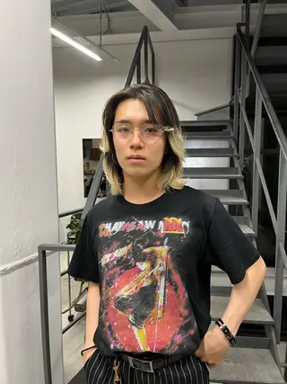 ミディアム メンズ 山口 モエのヘアスタイル