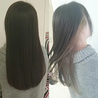 ロング カラー 透明感ハイライト◎ 伊藤夏海のヘアスタイル