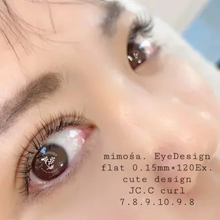 マツエク・マツパ mimośa. EyeDesignのマツエク・マツパデザイン