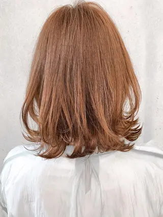 ミディアム パーマ レイヤー×髪質改善✨ 渋谷/佐藤侑哉のヘアスタイル