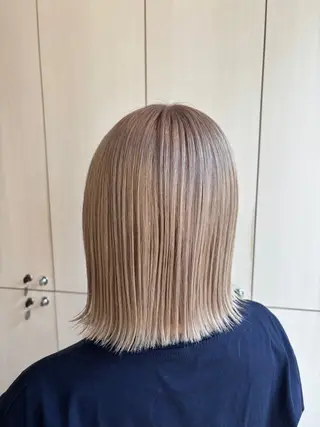 ミディアム カラー あべ ゆうかのヘアスタイル