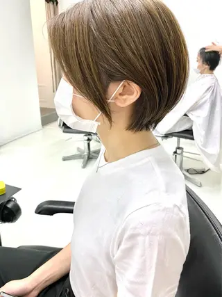 ショート カラー ヘアアレンジ 似合わせ専門美容師 なかじまのヘアスタイル