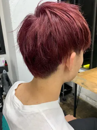 ショート カラー メンズ メンズパーマ メンズ特化ryoのヘアスタイル