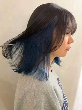 ミディアム カラー モリシゲ ヒカリ🦕🐬のヘアスタイル