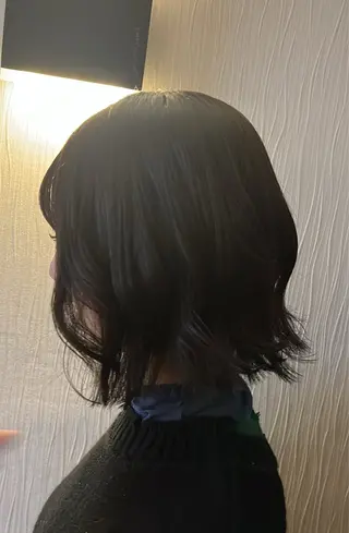 ミディアム パーマ カトウ/ カットモデルのヘアスタイル