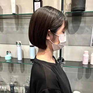 ショート ボブ・レイヤー 田中 励也のヘアスタイル