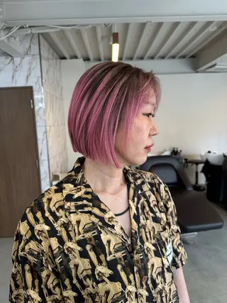 ショート カラー ハイトーン×似合わせ 🌱中川慎之介のヘアスタイル