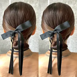 セミロング ヘアアレンジ ヘアメ🎀エクステ 🪽横浜/しほ🧸のヘアスタイル