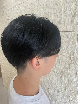 ショート メンズ ハイトーン/推しカラ ー⛓💜ゆららのヘアスタイル