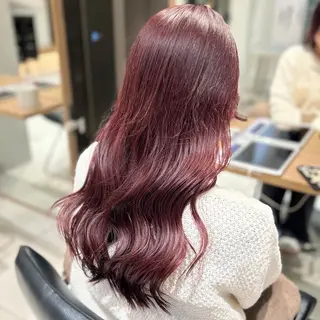 カラー ︎︎🌟韓国艶カラー ︎🌟璃奈 (ﾘﾅ)のヘアスタイル