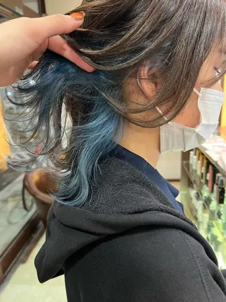 セミロング 譜久島 かりんのヘアスタイル