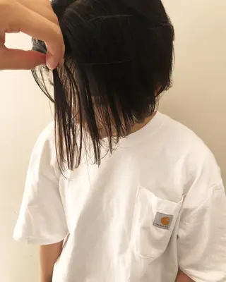 ミディアム カラー ショートボブ💗 ヤマネシオリのヘアスタイル