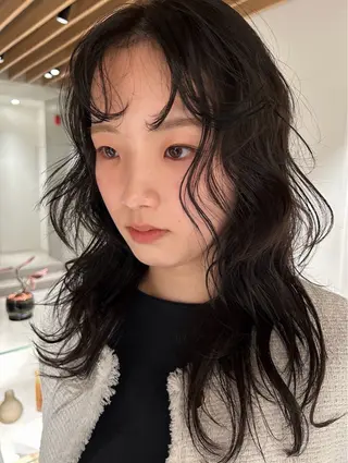 セミロング sano rikitoのヘアスタイル