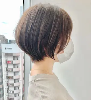 ショート カラー ⭐️小顔ショート⭐️ 大鷲拓海のヘアスタイル