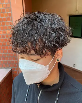 パーマ メンズ 年間2000名担当◎ パーマ職人/仲原佑樹のヘアスタイル