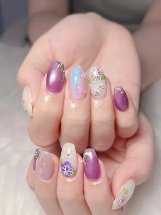 ネイル 星みこと 長さ出し得意のネイルデザイン