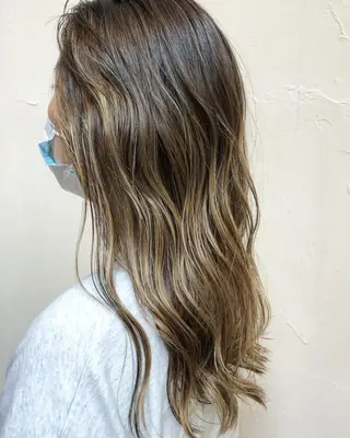 セミロング カラー luve heart's And Be minamisemba所属・脇坂 佳世の眉毛・アイブロウイメージ