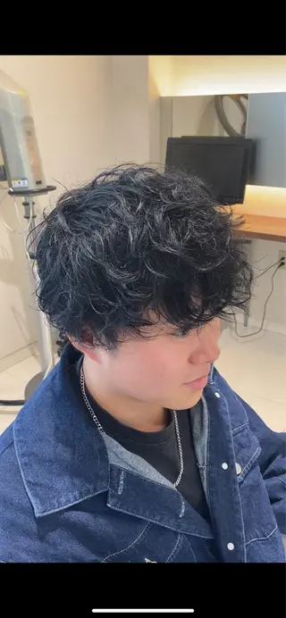 パーマ メンズ メンズパーマ特化 福岡正真のヘアスタイル