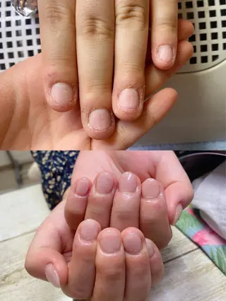 ロング カラー ネイル Q Free nailsのネイルデザイン