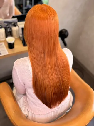 ロング カラー ここな/マツパ🌼 /暖色カラー🧡のマツエク・マツパデザイン