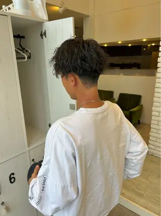 パーマ メンズ ルプラボウ  藤原 千紗のヘアスタイル